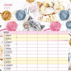 Rodinný plánovací kalendář 2024, 30 x 30 cm