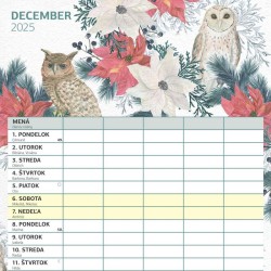 Rodinný plánovací kalendár 2024, 30 x 30 cm