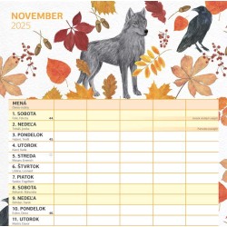 Rodinný plánovací kalendár 2024, 30 x 30 cm