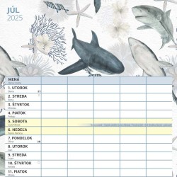 Rodinný plánovací kalendár 2024, 30 x 30 cm