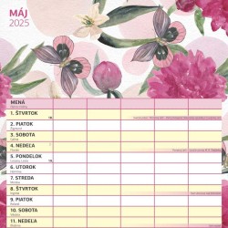 Rodinný plánovací kalendár 2024, 30 x 30 cm