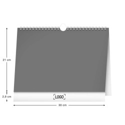 Týdenní rodinný plánovací kalendář s háčkem 2024, 30 x 21 cm