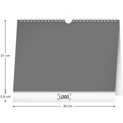 Školní plánovací kalendář s háčkem 2024, 30 x 21 cm
