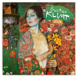 Poznámkový kalendář Gustav Klimt 2024, 30 x 30 cm