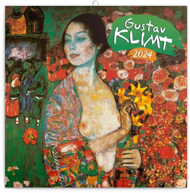 Poznámkový kalendář Gustav Klimt 2024, 30 x 30 cm