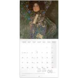 Poznámkový kalendář Gustav Klimt 2024, 30 x 30 cm
