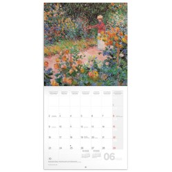 Poznámkový kalendář Claude Monet 2024, 30 x 30 cm