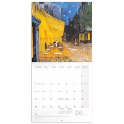Poznámkový kalendář Vincent van Gogh 2024, 30 x 30 cm