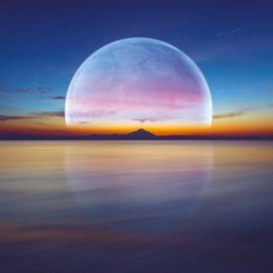 Poznámkový kalendář Měsíc 2024, 30 x 30 cm