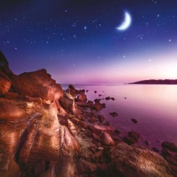 Poznámkový kalendář Měsíc 2024, 30 x 30 cm