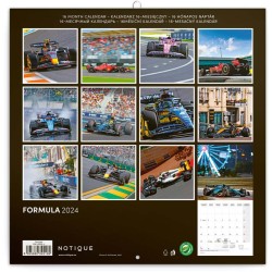 Poznámkový kalendář Formule - Jiří Křenek 2024, 30 x 30 cm