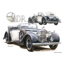 Poznámkový kalendář Classic Cars - Václav Zapadlík, 2024, 30 x 30 cm