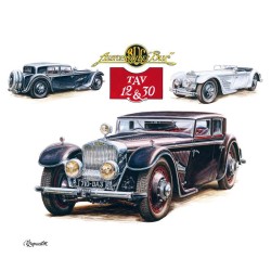 Poznámkový kalendář Classic Cars - Václav Zapadlík, 2024, 30 x 30 cm