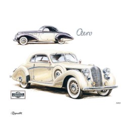 Poznámkový kalendář Classic Cars - Václav Zapadlík, 2024, 30 x 30 cm