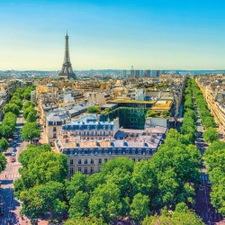 Poznámkový kalendář Paříž 2024, 30 x 30 cm