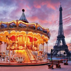 Poznámkový kalendář Paříž 2024, 30 x 30 cm