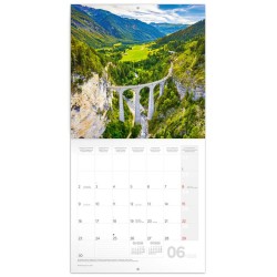 Poznámkový kalendář Mosty 2024, 30 x 30 cm