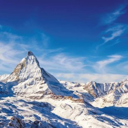 Poznámkový kalendář Alpy 2024, 30 x 30 cm