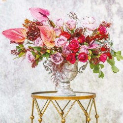 Poznámkový kalendář Květiny 2024, 30 x 30 cm