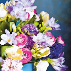 Poznámkový kalendář Květiny 2024, 30 x 30 cm