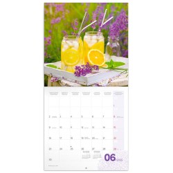 Poznámkový kalendář Provence 2024, voňavý, 30 x 30 cm