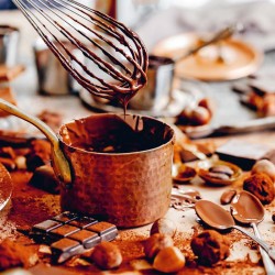 Poznámkový kalendář Čokoláda 2024, voňavý, 30 x 30 cm