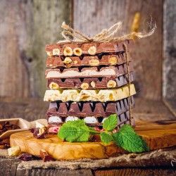 Poznámkový kalendář Čokoláda 2024, voňavý, 30 x 30 cm