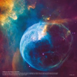 Poznámkový kalendář NASA 2024, 30 x 30 cm