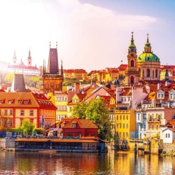 Poznámkový kalendář Praha 2024, 30 x 30 cm