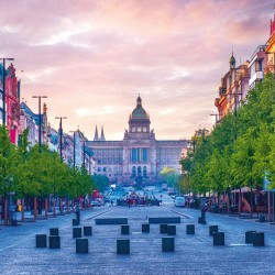 Poznámkový kalendář Praha 2024, 30 x 30 cm