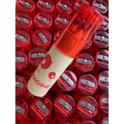 MAGINE 6 pastelky krátké s ořezávátkem