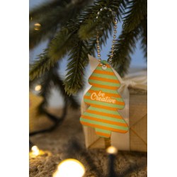 CreaFelt Key Xmas vlastní vánoční přívěsek na klíče, hvězda