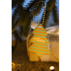 CreaFelt Key Xmas vlastní vánoční přívěsek na klíče, hvězda