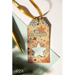 PrinTag Plus Eco vlastní dárková visačka, hvězda