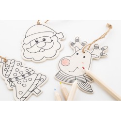 Oppland vánoční ozdoby na vybarvení na stromeček