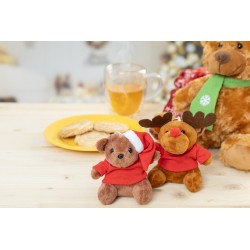 Julnalle plyšový vánoční přívěsek na klíče s medvídkem