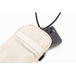 CanvaFon taška přes rameno z recyklovaného plátna na telefon