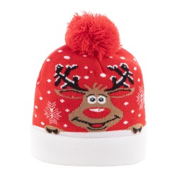 Norrsken Vánoční LED zimní čepice, sob
