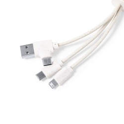 Feildin USB nabíjecí kabel z pšeničné slámy