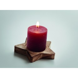 Lotus Svíčka s dřevěným stojánkem