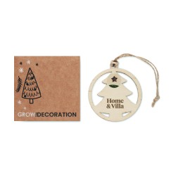 ARSEED Dřevěná ozdoba, stromek