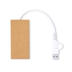 Hasgar USB rozbočovač z recyklovaného kartonu