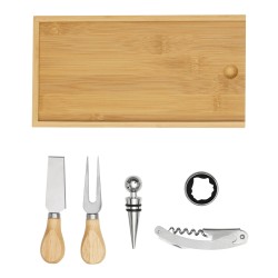 BAMBOO WINE - Sada na víno a sýr