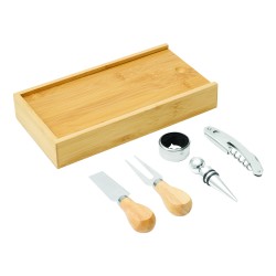 BAMBOO WINE - Sada na víno a sýr