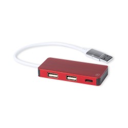 Kalat USB hub z recyklovaného hliníku