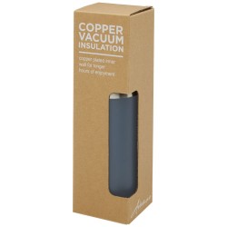 Nerezová termo láhev o objemu 540 ml s měděnou vakuovou izolací a bambusovým víčkem Hulan