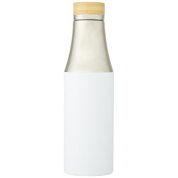 Nerezová termo láhev o objemu 540 ml s měděnou vakuovou izolací a bambusovým víčkem Hulan