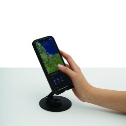 DESK MASTER - Skládací ocelový držák telefonu