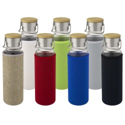 Skleněná láhev o objemu 660 ml s neoprenovým pouzdremThor
