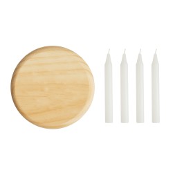 4-CHRISTMAS - Malý dřevěný adventní věnec